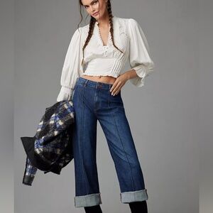Anthropologie Pilcro High Rise Wide Leg Jeans